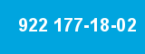 922 177-18-02